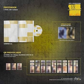 Straykids YELLOW WOOD フォトカード restocked) Stray Kids Yellow Wood message photocard Pre